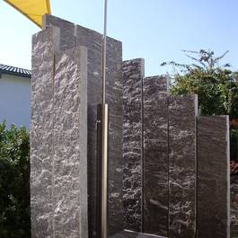 Warmwasserdusche Rondo aus Edelstahl — Michael Krauss Wasserspiele