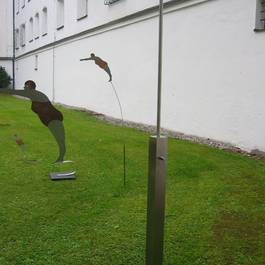 Warmwasserdusche Quero dick aus Edelstahl — Michael Krauss Wasserspiele
