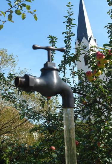 wasserhahnbrunnen für den garten