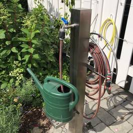 Wasserzapfstelle aus Edelstahl — Michael Krauss Wasserspiele
