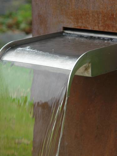Wasserschütte Edelstahl
