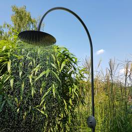 Warmwasserdusche Rondo aus Edelstahl — Michael Krauss Wasserspiele