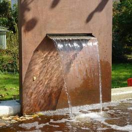 Wasserfall Mekong III aus Edelstahl — Michael Krauss Wasserspiele