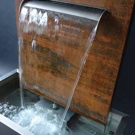 Wasserfall Mekong III aus Edelstahl — Michael Krauss Wasserspiele