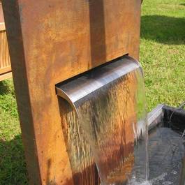 Wasserfall Mekong III aus Edelstahl — Michael Krauss Wasserspiele