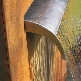 Wasserfall Mekong III aus Edelstahl — Michael Krauss Wasserspiele