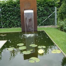 Wasserfall Mekong II aus Edelstahl — Michael Krauss Wasserspiele