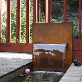 Wasserfall Mekong II aus Edelstahl — Michael Krauss Wasserspiele