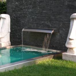 Wasserfall Mekong II aus Edelstahl — Michael Krauss Wasserspiele