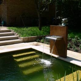 Wasserfall Mekong I aus Edelstahl — Michael Krauss Wasserspiele