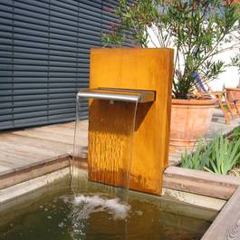 Wasserfall Mekong I aus Edelstahl — Michael Krauss Wasserspiele