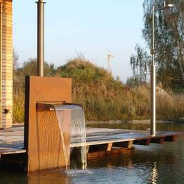 Wasserfall Mekong I aus Edelstahl — Michael Krauss Wasserspiele