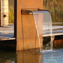 Wasserfall Mekong I aus Edelstahl — Michael Krauss Wasserspiele