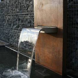Wasserfall Mekong I aus Edelstahl — Michael Krauss Wasserspiele