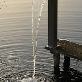 Teichbrunnen Pool II aus Edelstahl — Michael Krauss Wasserspiele