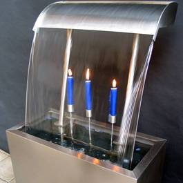 Wasserspiel TAO II aus Edelstahl — Michael Krauss Wasserspiele