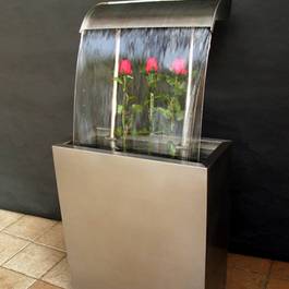 Wasserspiel TAO II aus Edelstahl — Michael Krauss Wasserspiele