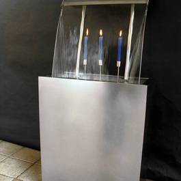 Wasserspiel TAO II aus Edelstahl — Michael Krauss Wasserspiele