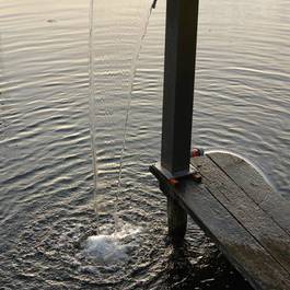 Teichbrunnen Pool I aus Edelstahl — Michael Krauss Wasserspiele