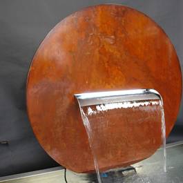 Gartenbrunnen Vollmond aus Edelstahl — Michael Krauss Wasserspiele