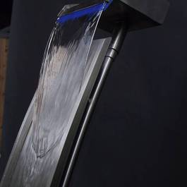 Zimmerbrunnen W I aus Edelstahl — Michael Krauss Wasserspiele